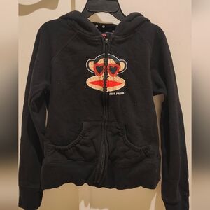 Paul Frank Black Hoodie with Red Heart Eyes